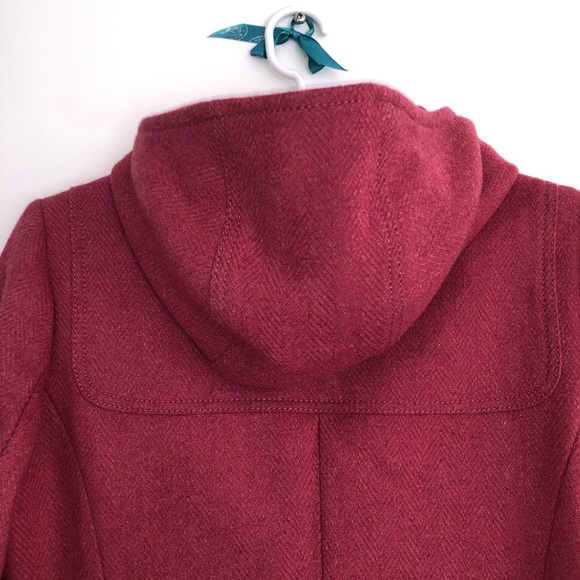 United Colors of Bentton, Pink wool hooded coat - Picture 11 of 12